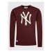 New Era Mikina New York Yankees MLB Team Logo 11863703 Bordová Regular Fit