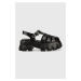 Sandále Steve Madden Echo dámske, čierna farba, na platforme, SM11002537