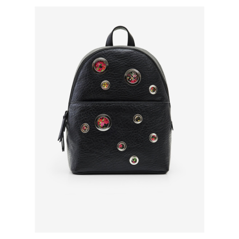Black Desigual Titanica Mocbasa Mini Women's Patterned Backpack - Womens