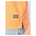 Cars Jeans Tričko 'ONTARIO'  oranžová melírovaná / tmavomodrá
