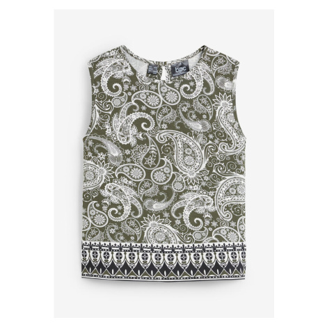 Top so vzorom paisley bonprix