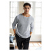 60226 Dewberry Knitwear Menswear Sweater-GREY