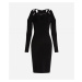 Šaty Karl Lagerfeld Cut Out Dress Čierna