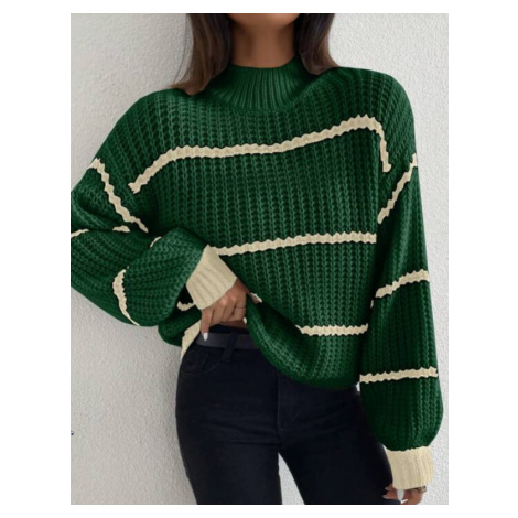 Zelený pletený sveter iMóda