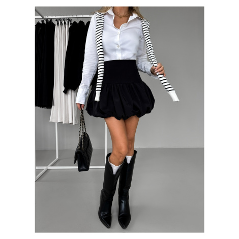 Čierna krátka balónová sukňa IZOLDA