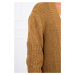 Svetr dlouhý cardigan camel UNI