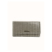 Grey leather wallet with animal motif