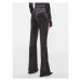 Versace Jeans Couture Bavlnené nohavice 75HAC1A7 Čierna Flared Leg