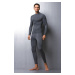 Pánské termo kalhoty model 16118557 šedá - Hanna Style