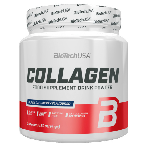 BiotechUSA Collagen - čierna malina 300 g