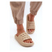 Women's foam slippers with thick soles, beige Beula