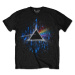 Pink Floyd Tričko Dark Side of the Moon Blue Splatter Unisex Black