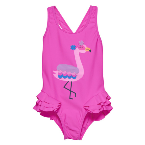 COLOR KIDS-Swimsuit W. Application, sugar pink Ružová