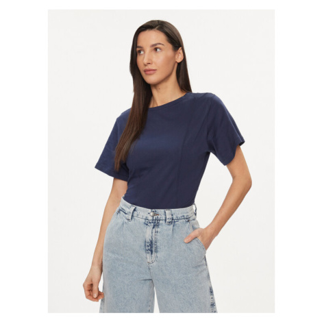 United Colors Of Benetton Tričko 3BL0D106A Tmavomodrá Regular Fit