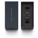 Daniel Wellington Analógové hodinky 'Quadro Pressed Ashfield RG Black'  zlatá / čierna