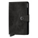 Secrid  Miniwallet Vintage - Black  Peňaženky Čierna