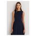 Šaty Lauren Ralph Lauren tmavomodrá farba,mini,áčkový strih,250851951