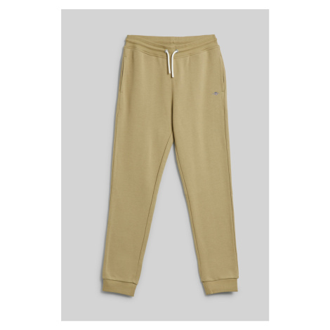 TEPLÁKY GANT SHIELD SWEAT PANT BEIGE GREEN