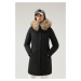 Kabát Woolrich Luxury Boulder Coat Čierna