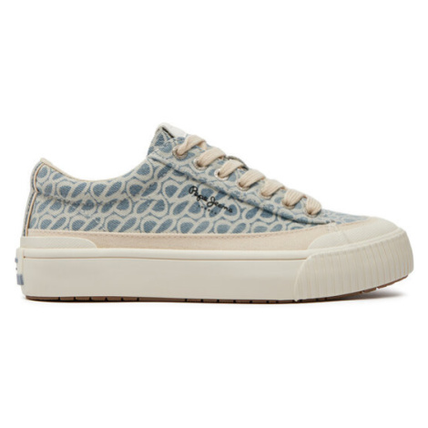 Pepe Jeans Sneakersy Ben Thelma W PLS31562 Modrá