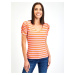 Orsay Pink-Orange Women's Striped T-Shirt - Women