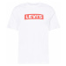 LEVI'S ® Tričko 'SS Relaxed Fit Tee'  červená / biela