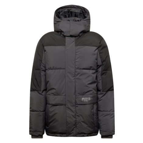 BURTON MENSWEAR LONDON Zimná bunda 'Giro Parker'  svetlosivá / čierna