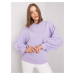 Purple sweatshirt with cut-out on the back