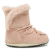 Detské členkové zimné topánky MOON BOOT CRIB SUEDE, 003 pale pink