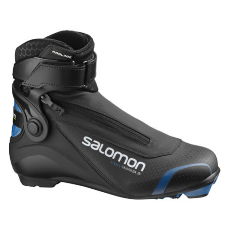 Salomon S/RACE SKIATHLON PROLINK JR Juniorská obuv na bežky, čierna, veľkosť 38 2/3