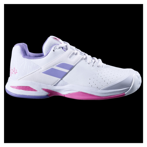 Babolat Propulse All Court Junior Girl White/Lavender Children's Tennis Shoes