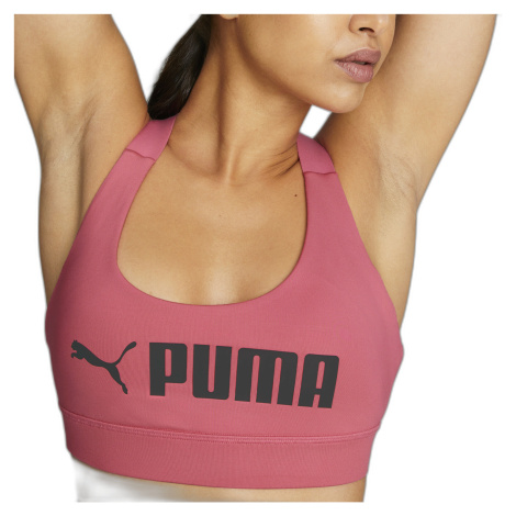 PUMA Dám. top Mid Impact Puma Fit Farba: Fuchsia