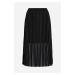 Sukňa Karl Lagerfeld Diagonal Mesh Pleated Skirt Black