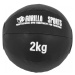 Gorilla Sports Sada kožených medicinbalů, 6 kg, černý