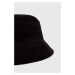 Štruksový klobúk New Balance čierna farba, bavlnený