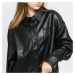 Urban Classics Ladies Faux Leather Overshirt čierna