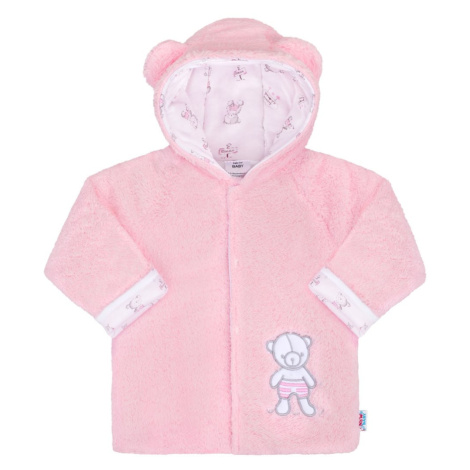 Zimný kabátik New Baby Nice Bear ružový 80 , 20C36843