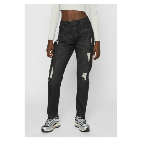 Women's Boyfriend Denim Pants - Black Urban Classics