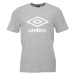 Umbro LARGE LOGO TEE ESSENTIALS Pánske tričko, sivá, veľkosť