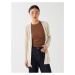 LC Waikiki Shawl Collar Plain Long Sleeve Women's Knitwear Cardigan