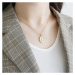 OLIVIE Strieborný náhrdelník PANNA MARIE GOLD 7051