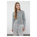 Trendyol Gray Woolen Jacket-Look Knitwear Cardigan