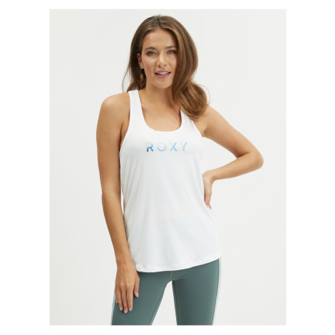 White Women's Top Roxy Rock Non Stop - Women