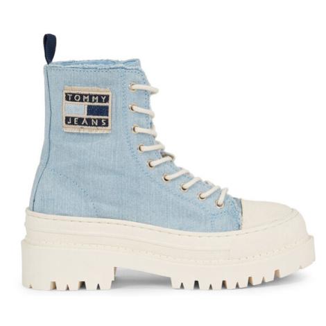 Tommy Jeans Plátenky Foxing Denim Boot EN0EN02348 Modrá Tommy Hilfiger