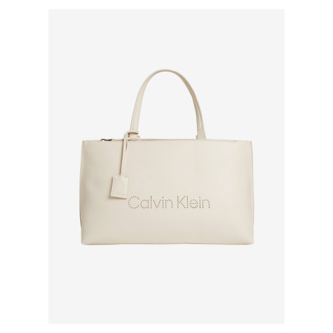 Krémový dámsky shopper Calvin Klein