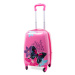Ružový detský kufor pre dievčatá &quot;Butterfly&quot; - veľ. M