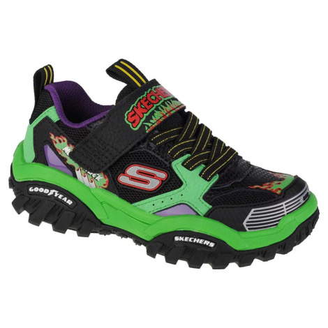 ČIERNO-ZELENÉ CHLAPČENSKÉ TENISKY SKECHERS TURBO SPEED 403760L-BKMT