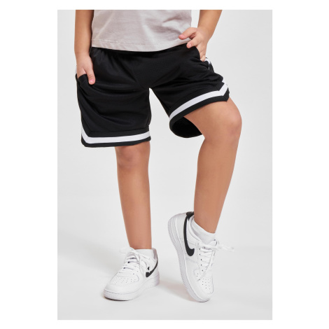 Boys' Stripes Mesh Shorts Black Urban Classics