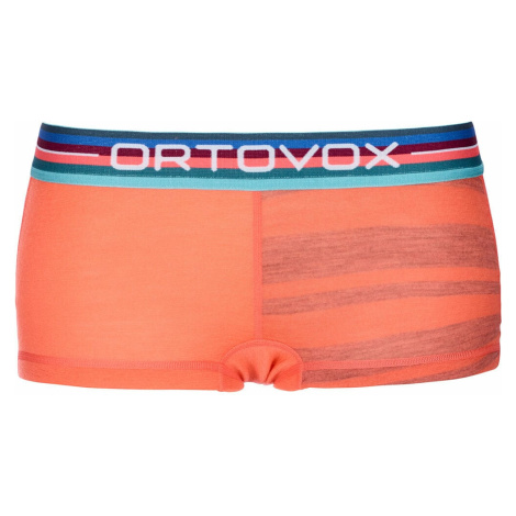 Ortovox 185 Rock'N'Wool Hot Pants W Coral Dámske termoprádlo