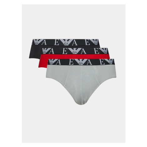 Emporio Armani Underwear Súprava 3 kusov slipov 111734 3F715 41074 Červená